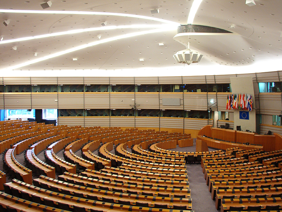 Fotografia do Parlamento Europeu para ilustrar os conteúdos Política PAN na Europa (UE).