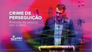Imagem do vídeo da intervenção de André Silva no parlamento sobre os Crimes de Perseguição