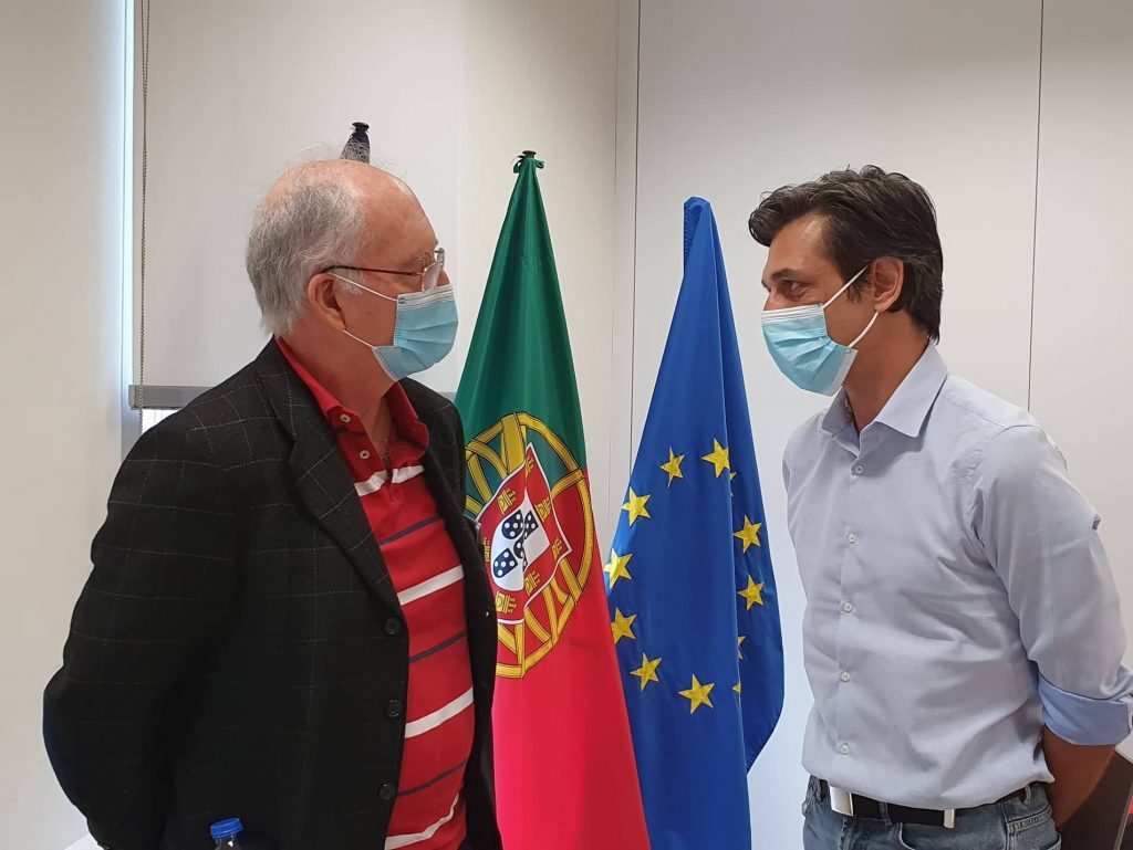 Porta-voz do PAN Açores Pedro Neves em reunião com o Provedor do Utente da Saúde