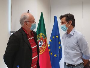 Porta-voz do PAN Açores Pedro Neves em reunião com o Provedor do Utente da Saúde